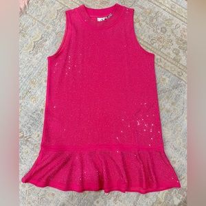 Pink sequin queen of sparkles dress
